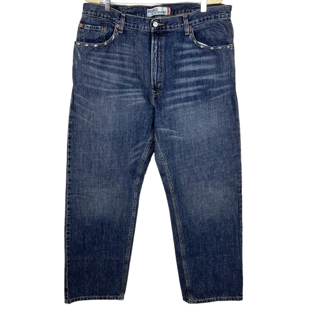 Levi’s 559 Relaxed Straight Jeans 40x32 Medium Wash Distressed 2008